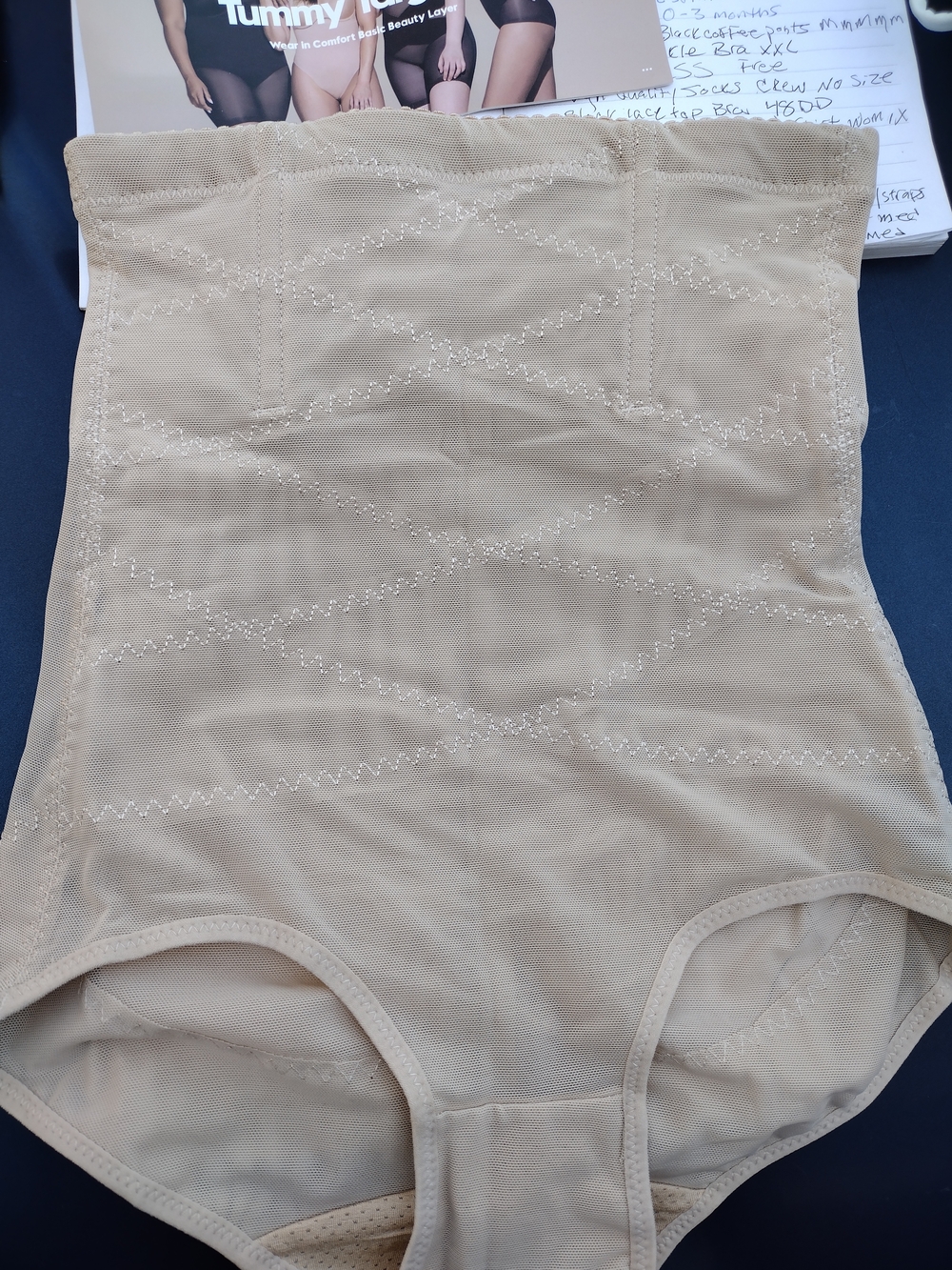High-Waist Shaping Briefs in Beige Nude Small